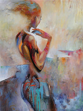 Load image into Gallery viewer, Home Decor Nordic Canvas Painting Modern Sex Lady Picture Wall Art Poster Girl Bedroom Abstract Minimalist Art Oil Painting