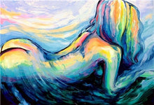 Load image into Gallery viewer, Home Decor Nordic Canvas Painting Modern Sex Lady Picture Wall Art Poster Girl Bedroom Abstract Minimalist Art Oil Painting
