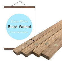 Cargar imagen en el visor de la galería, Colgador magnético de madera de pino para colgar marcos naturales, marco de pintura, marco de fotos, lienzo, arte de pared, marco artesanal