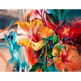 GATYZTORY 40x50cm Frame Painting By Numbers For Adults Color Flower Oil Picture HandPainted Diy On Canvas Home Wall Art