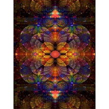 Laden Sie das Bild in den Galerie-Viewer, Ölgemälde Mandala Blume Zeichnung auf Leinwand handgemalte Malerei Kunst Geschenk DIY Bilder nach Zahlen Blume Wohnkultur, Whatarter