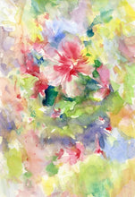 Laden Sie das Bild in den Galerie-Viewer, Abstraktes Aquarell Blau Orange Blume Ölgemälde auf Leinwand Poster und Druckbild Wandkunst Cuadros Home Room Decoration