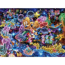 Carica l'immagine nel visualizzatore della Galleria, Pittura diamante Schema punto croce Ricamo diamante 5D "Principessa dei cartoni animati Topolino Winnie the Pooh" Decorazioni per la casa Art