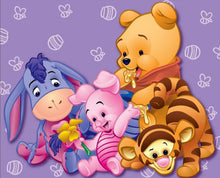 Carica l'immagine nel visualizzatore della Galleria, Pittura diamante Schema punto croce Ricamo diamante 5D "Principessa dei cartoni animati Topolino Winnie the Pooh" Decorazioni per la casa Art