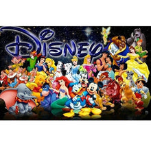 Carica l'immagine nel visualizzatore della Galleria, Pittura diamante Schema punto croce Ricamo diamante 5D "Principessa dei cartoni animati Topolino Winnie the Pooh" Decorazioni per la casa Art