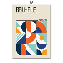 Load image into Gallery viewer, Bauhaus Abstract Geometric Lines Japan Nordic Modern Wall Art Canvas Painting Posters And Prints Pictures For Living Room Decor