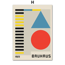 Load image into Gallery viewer, Bauhaus Abstract Geometric Lines Japan Nordic Modern Wall Art Canvas Painting Posters And Prints Pictures For Living Room Decor