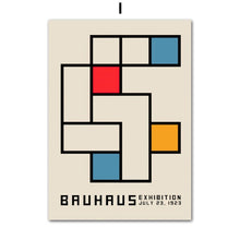 Load image into Gallery viewer, Bauhaus Abstract Geometric Lines Japan Nordic Modern Wall Art Canvas Painting Posters And Prints Pictures For Living Room Decor