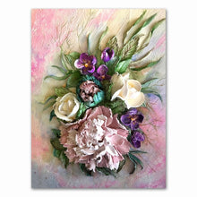 Laden Sie das Bild in den Galerie-Viewer, Art Scandinavian Home Decor Abstrakte Leinwandmalerei Wandkunst Blume Poster und Drucke Wandbilder für die Wohnzimmerdekoration