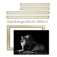 Laden Sie das Bild in den Galerie-Viewer, Leinwandrahmen Holzrahmen Holz Foto Ölgemälde Leinwand Diamant Malerei Rahmen Wandkunst Leinwand Diy Poster Drop Shipping