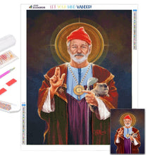 Laden Sie das Bild in den Galerie-Viewer, 5D DIY Diamantmalerei Lustige Jesus Mosaik Handarbeiten Volldiamantstickerei Mit Rahmen Kreuzstich Set Kunstwanddekorativ
