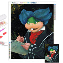 Laden Sie das Bild in den Galerie-Viewer, 5D DIY Diamantmalerei Lustige Jesus Mosaik Handarbeiten Volldiamantstickerei Mit Rahmen Kreuzstich Set Kunstwanddekorativ