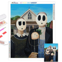 Laden Sie das Bild in den Galerie-Viewer, 5D DIY Diamantmalerei Lustige Jesus Mosaik Handarbeiten Volldiamantstickerei Mit Rahmen Kreuzstich Set Kunstwanddekorativ