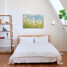 Load image into Gallery viewer, Art Canvas Wall Yellow blue flower Rape Blossoms Decor