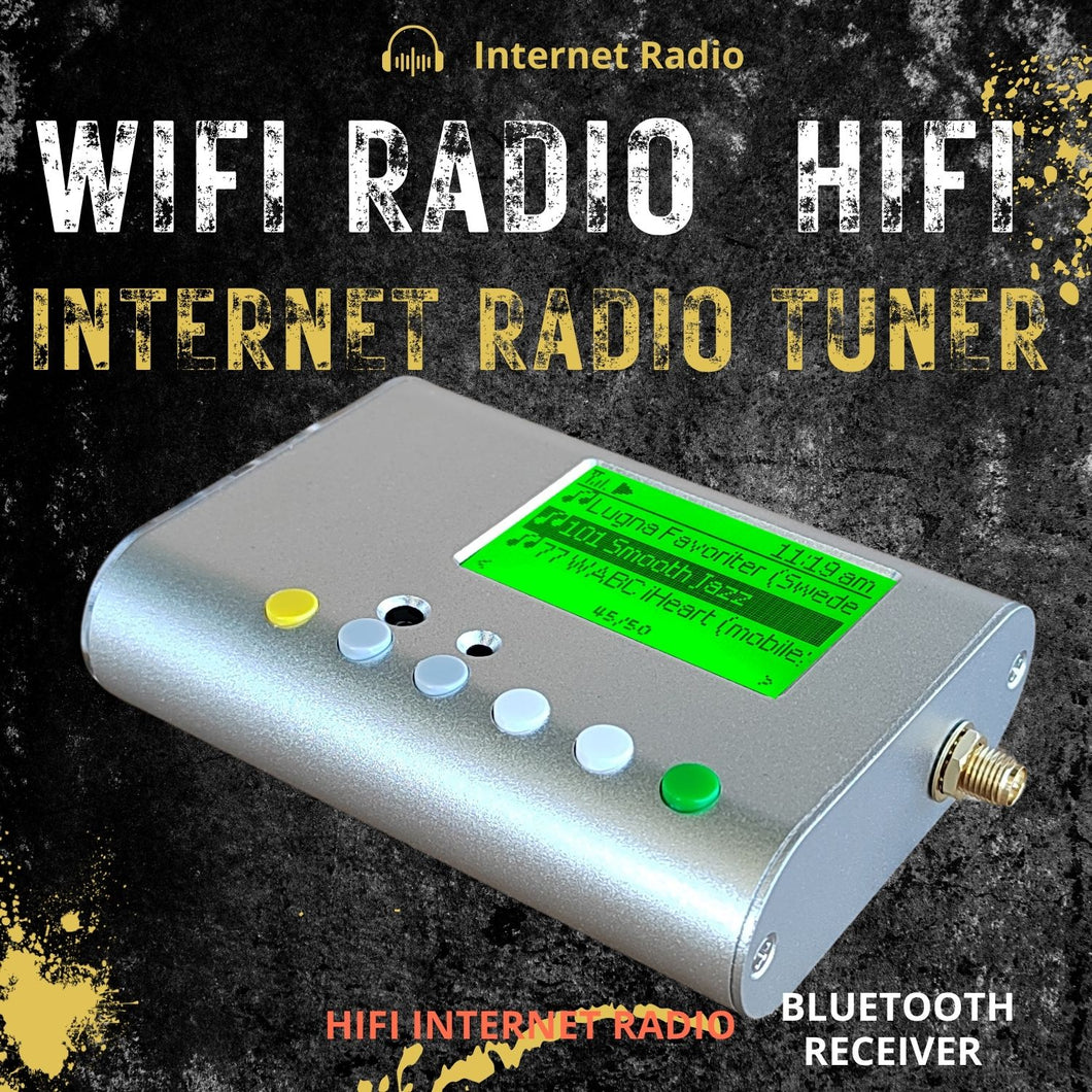 HiFi Internet Tuner WiFi Radio Stereo Bluetooth Headphone Amplifier