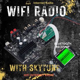 Placa amplificadora de radio por Internet Diy, sintonizador WiFi estéreo