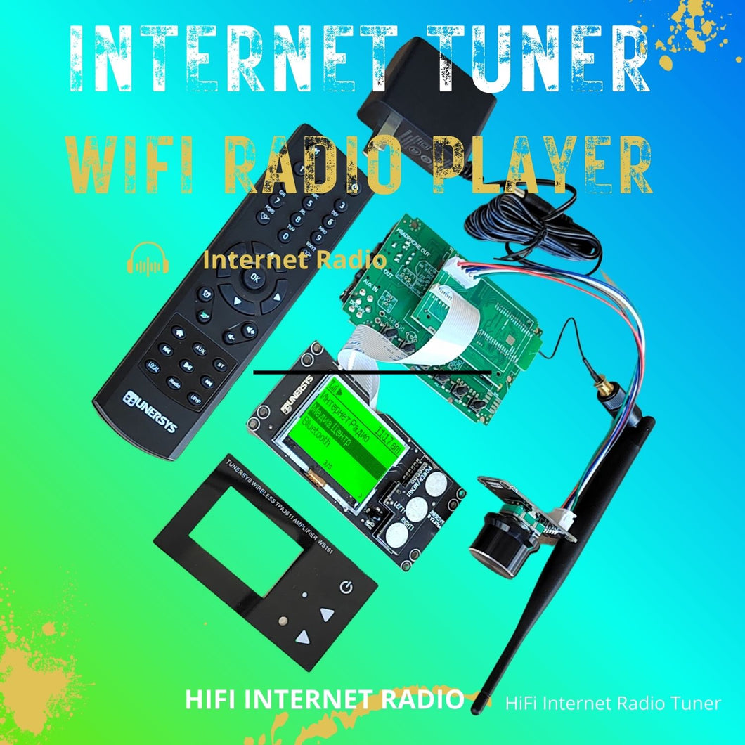 Internet Radio DIY Kit WiFi Tuner Module Headphone Amp Board