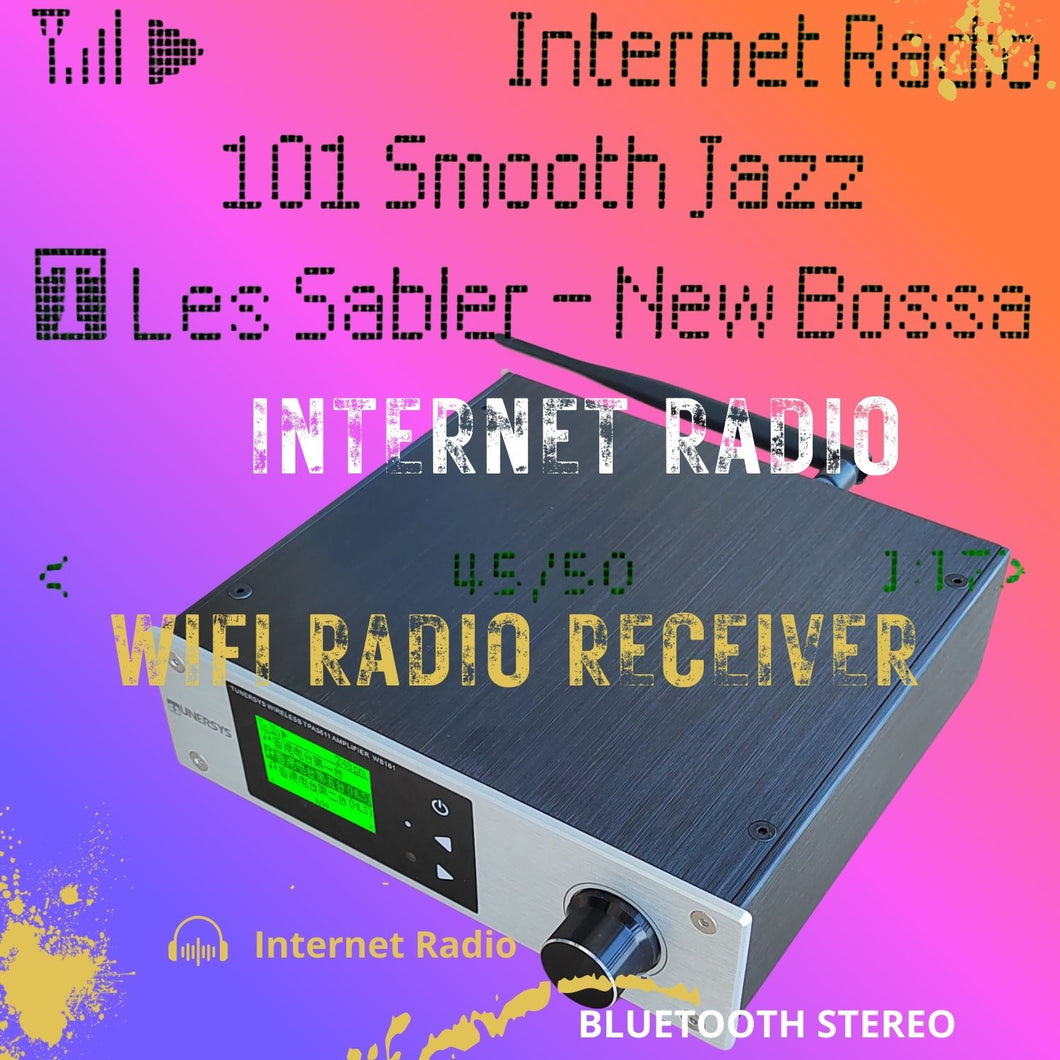 TUNERSYS Internet Radio Tuner Stereo Verstärker 100W