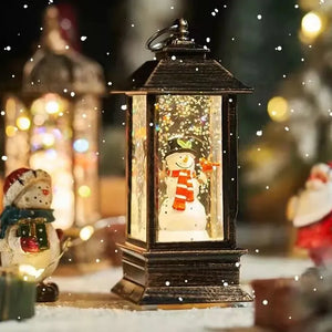 Linterna navideña con luz de viento, decoración navideña para Papá Noel, árbol de Navidad, adornos para el hogar, regalos de Navidad, Año Nuevo 2024, 2024