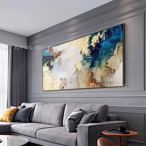 Hand-painted abstract thick large size picture wholesale product texture Oil Painting on Canvas Wall Art as a gift