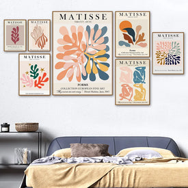 Matisse Foglia Colorata Ragazza Astratta Curva Wall Art Canvas Pittura Nordic Poster E Stampe Immagini A Parete Per La Decorazione Del Soggiorno