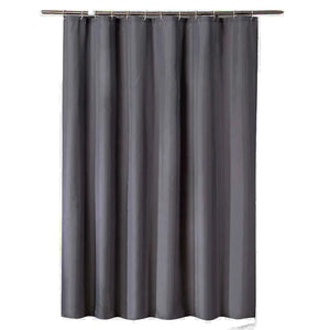 Cortinas de ducha modernas, tela impermeable gruesa de color gris oscuro, cortina de baño de Color sólido para bañera, baño grande y ancho