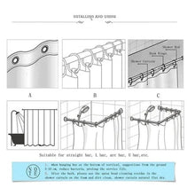 Carica l&#39;immagine nel visualizzatore della Galleria, Bella balneazione con stampa di dinosauri Tenda da doccia Tenda da bagno impermeabile Accessori per doccia da bagno Tenda da bagno decorativa