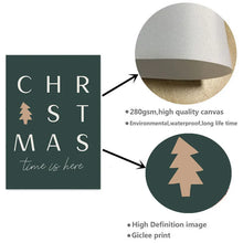 Загрузите изображение в программу просмотра галереи, Рождественские постеры и принты, рождественские цитаты, настенная живопись на холсте, картины с праздником, декор для комнаты, украшение для дома