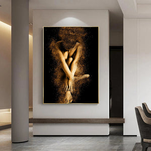 Impresiones en lienzo de arte de pared de mujer desnuda Sexy moderna, pinturas, retrato de mujer desnuda, imagen para sala de estar, decoración del hogar, sin marco
