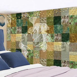 Tapiz botánico de flores silvestres, tabla de referencia de flor para colgar en pared, tapices bohemios Hippie, decoración psicodélica colorida para el hogar