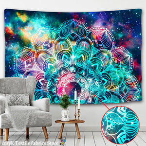 Indian Mandala Tapestry Wall Hanging Sandy Beach Throw Rug Blanket Camping Tent Travel Mattress Bohemian Sleeping Pad Tapestries