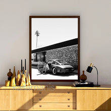 Carica l&#39;immagine nel visualizzatore della Galleria, Foglia di palma Porta rosa Stampe d&#39;arte Springs Poster Viaggio tropicale Wall Art Canvas Pittura Toni pastello Immagine Living Room Decor