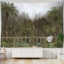 Carica l&#39;immagine nel visualizzatore della Galleria, Re Palm Paesaggio Pianta Arazzo Naturale Semplice Psichedelico Tropicale Appeso a Parete Estetica Dormitorio Decorazioni per la casa