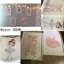 Load image into Gallery viewer, Nordic Ballet Princess Nursery Poster Unicorn Wall Art Canvas Painting Swan Wall Pictures For Children Room Kid Cuadros Decor