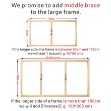 Load image into Gallery viewer, Wooden Pictures Frame For Wall Canvas Frame Diamond Painting Large Size DIY Picture and Poster Wall Frame Pine Composite Decor