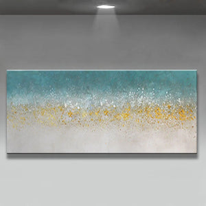 Handmade beautiful gold oil painting home decoration Abstract landscape Canvas Hand-painted Wall Art for living room no framed