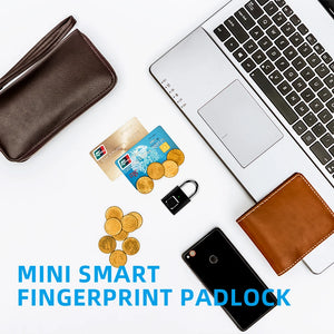 Mini candado inteligente recargable por USB, cerradura con huella dactilar para puerta de seguridad antirrobo, casillero de equipaje, caja pequeña