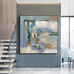 Cuadro sobre lienzo para pared Home Good, recién llegado, pintura al óleo abstracta con colores ricos, imagen moderna para sala de estar sin marco