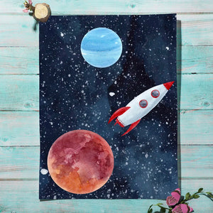 Raum Astronaut Planet Rakete Erde UFO Kinderzimmer Wand Kunst Leinwand Malerei Poster und Drucke Wand Bilder Baby Kinder Zimmer Dekor