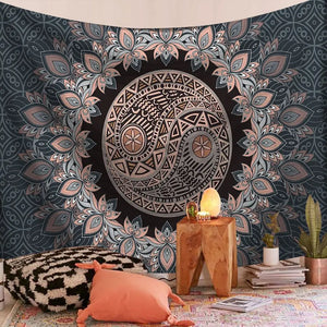 Tapiz de Mandala indio para colgar en la pared, alfombra de playa de arena, manta, tienda de campaña, colchón de viaje, tapices bohemios