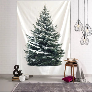 New Year Christmas Tree Tapestry Ornament Wall Hanging Tapestry Carpet Xmas Home Deocr Yoga Pad Bedspread Beach Mat Gift Woven