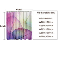 Laden Sie das Bild in den Galerie-Viewer, Wasserdichter Duschvorhang, Blätter, bedruckter Badvorhang, Polyesterstoff, geometrische Heimbad-Dekoration, Duschvorhänge mit 12 Haken