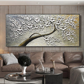 3D Abstract Oil Painting Flower Handmade Wall Art Picture Home Hotel Office Interior Decoration Painting On Canvas Hand Painted