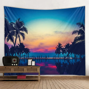 Tapiz nórdico de playa Tropical, Mandala para colgar en la pared, decoración de dormitorio Hippie, tapiz psicodélico, tapiz bohemio, 6 tamaños