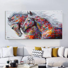Load image into Gallery viewer, SELFLESSLY Horse Pictures For Wall Canvas Painting Animal Living Room Decor Modern Abstract Art Prints Posters Home Decoration