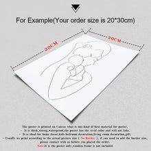 Load image into Gallery viewer, Family Portrait Mom Dad Baby Art Line Drawing Posters Abstract Minimalist Wall Canvas Print Painting Nursery Decorative Pictures