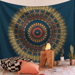 Tapiz de Mandala indio para colgar en la pared, alfombra de playa de arena, manta, tienda de campaña, colchón de viaje, tapices bohemios
