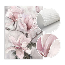 Load image into Gallery viewer, Flower Wall Art Canvas Painting Pink Floral Posters Print for Nordic Bathroom Living Room Home Wall Decor Pictures Farmhouse