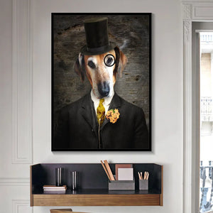 Cartoon klassische Haustier Hund Wandkunst Leinwand Malerei Wiederherstellung alter Wege Tier Poster Drucke Wohnzimmer Bilder ungerahmt