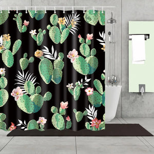 Tenda da bagno tropicale pianta di cactus ananas tende da doccia tenda da bagno Cortina Ducha Frabic tenda da bagno in poliestere impermeabile
